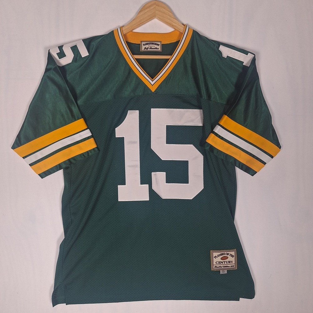 Jeff Hamilton Players of the Century 2004 Bart Starr Football Jersey Green XL 52